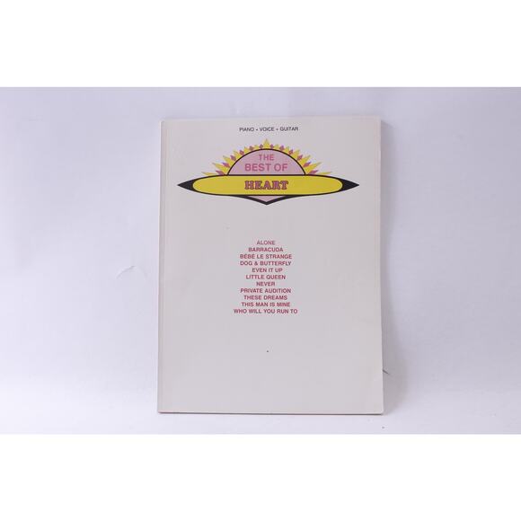 The Best of Heart, Songbook, Piano, Voice, Guitar, Sheet Music, Paperback, Rock, - Picture 1 of 3